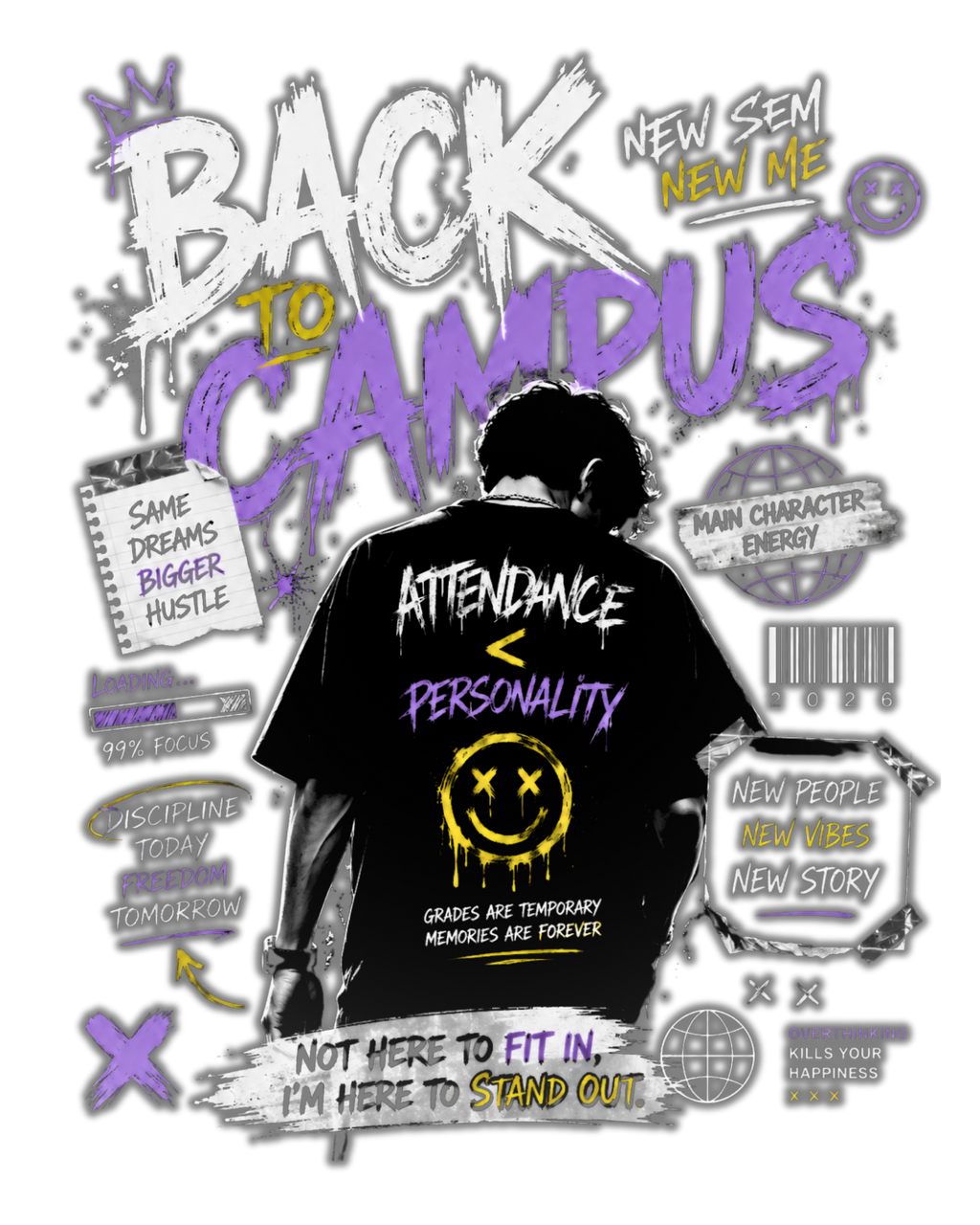 Back to Campus Oversized Tee