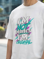 I AM NOT PERFECT-.Unisex Oversized Classic T-Shirt
