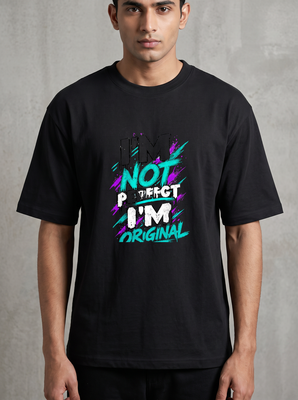 I AM NOT PERFECT-.Unisex Oversized Classic T-Shirt