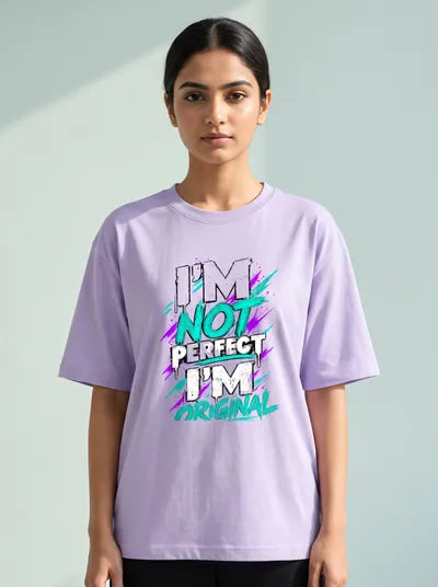 I AM NOT PERFECT-.Unisex Oversized Classic T-Shirt