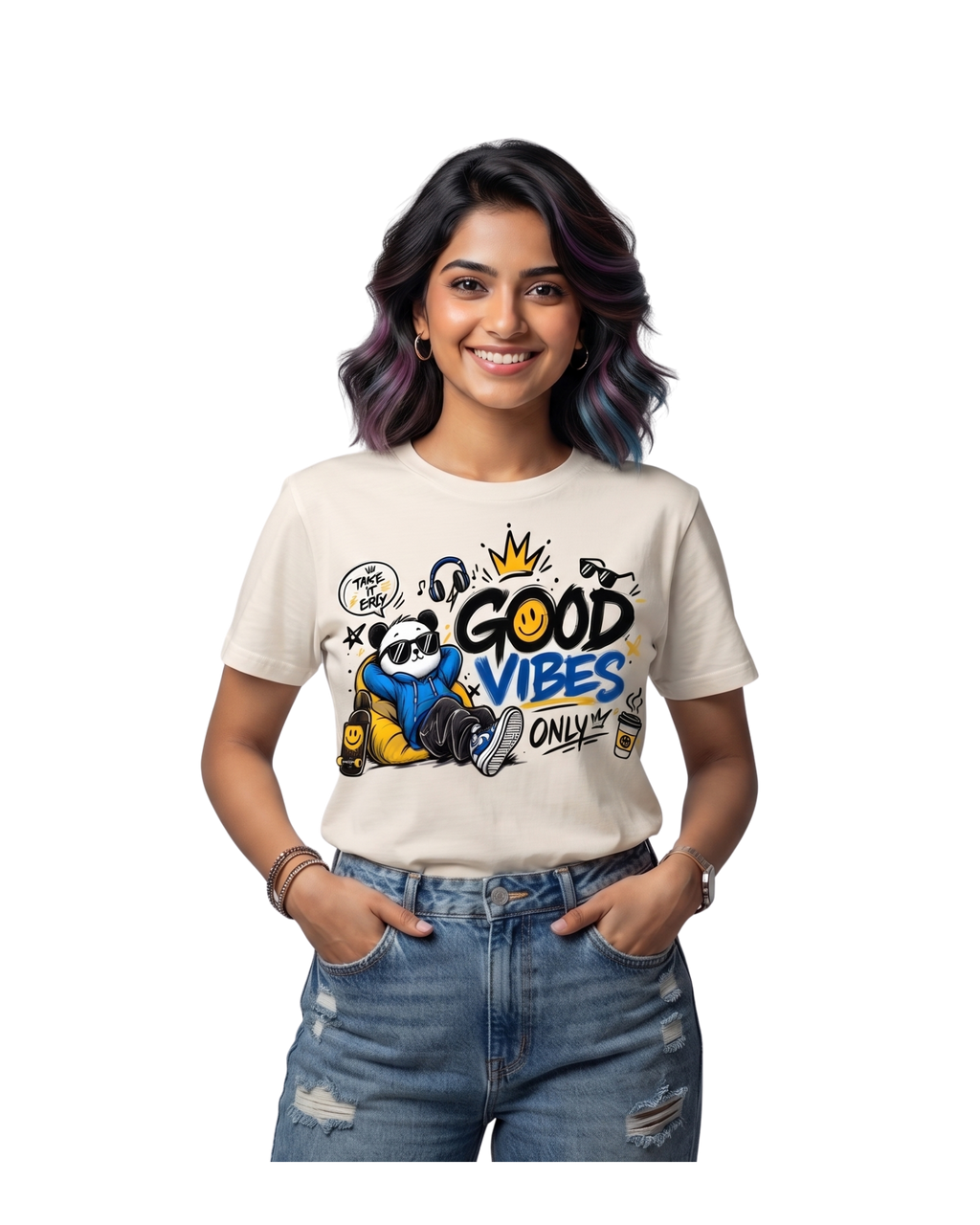 Good Vibes Unisex Oversized T-Shirt