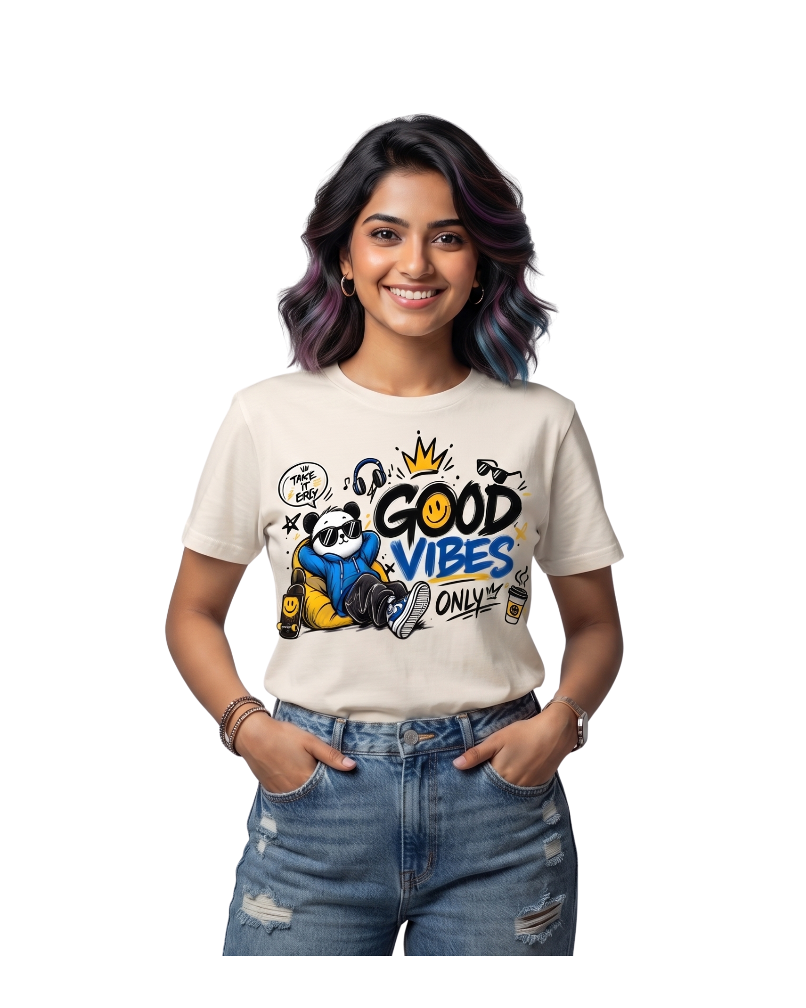 Good Vibes Unisex Oversized T-Shirt