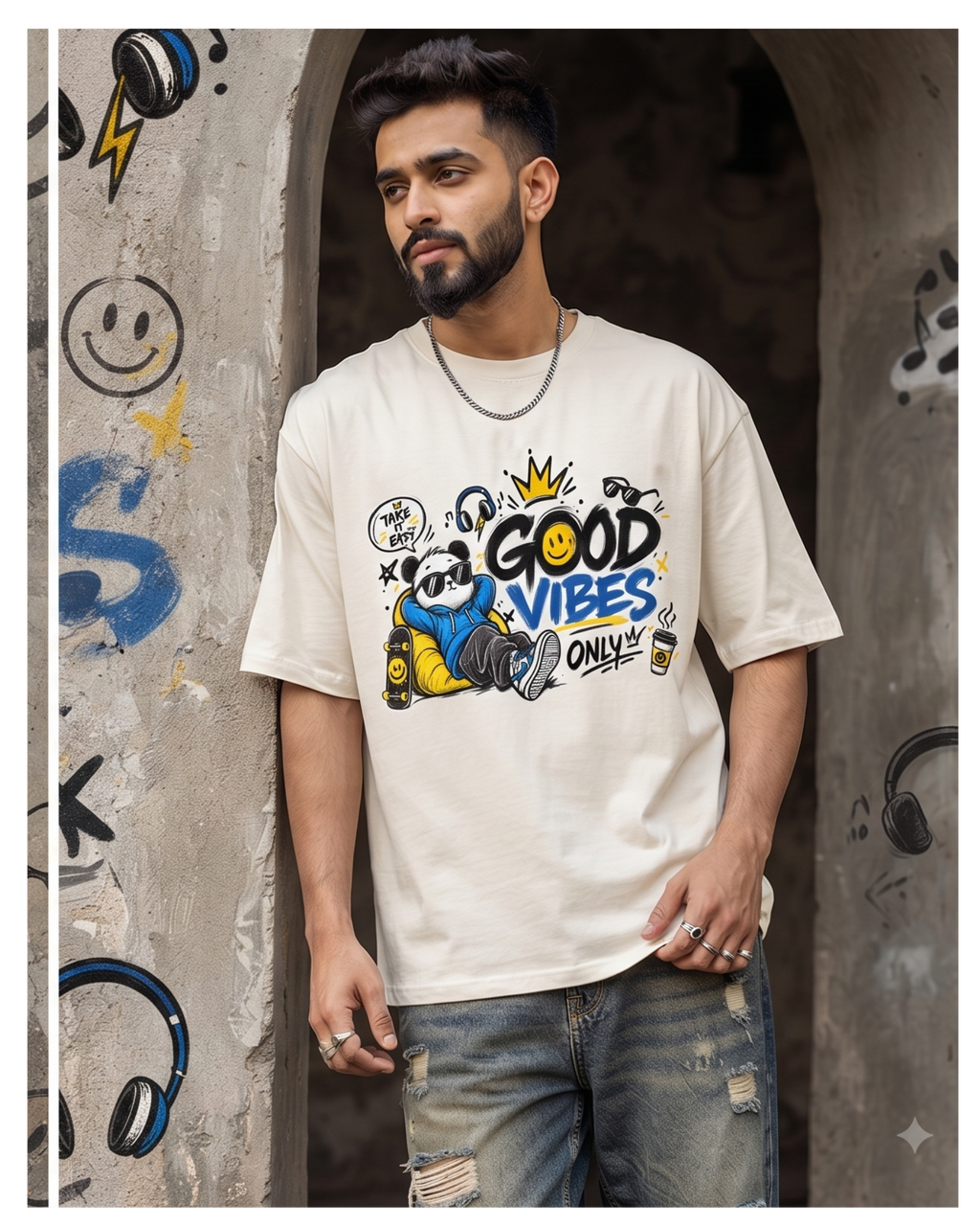 Good Vibes Unisex Oversized T-Shirt