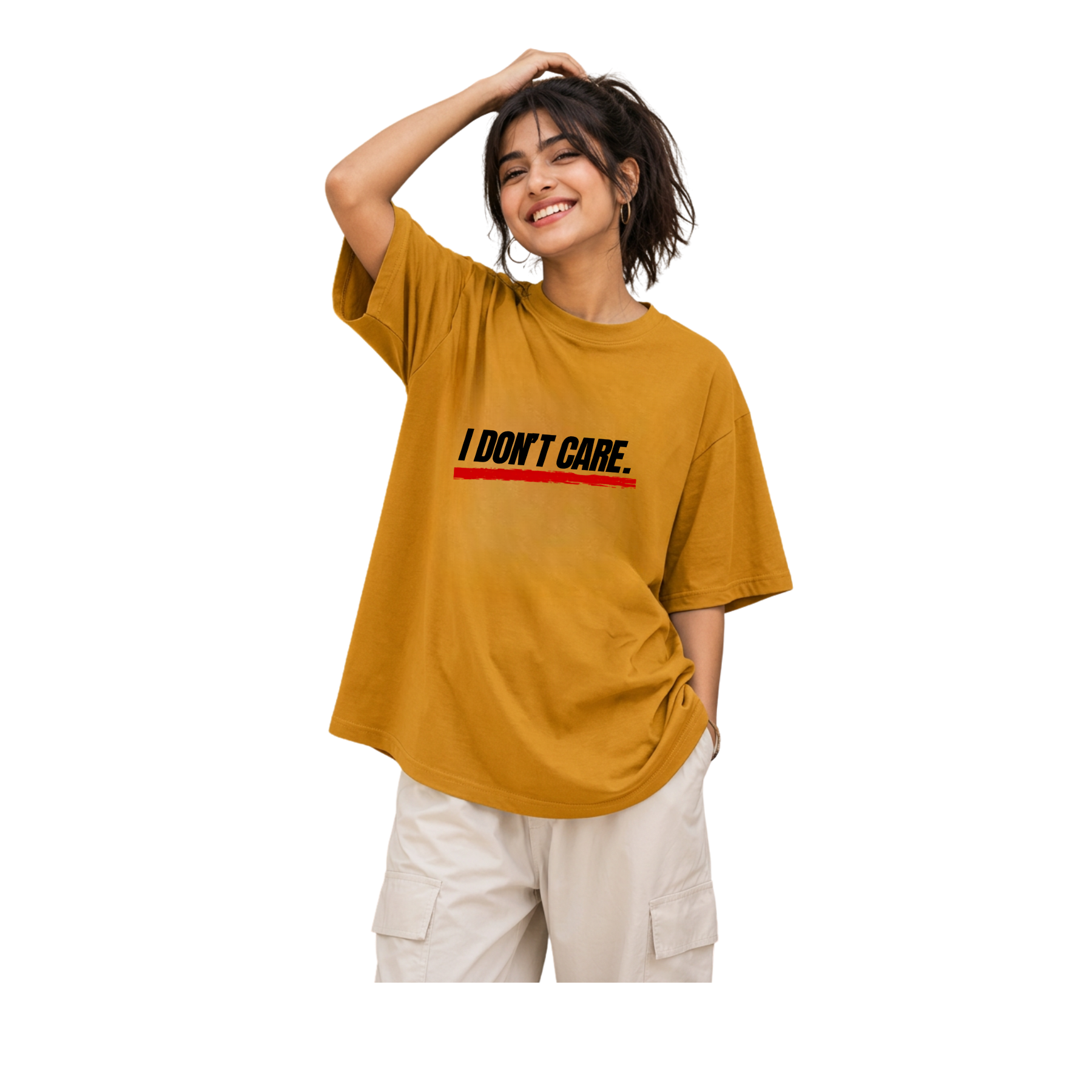 I Don't Care Unisex Oversized T-Shirt