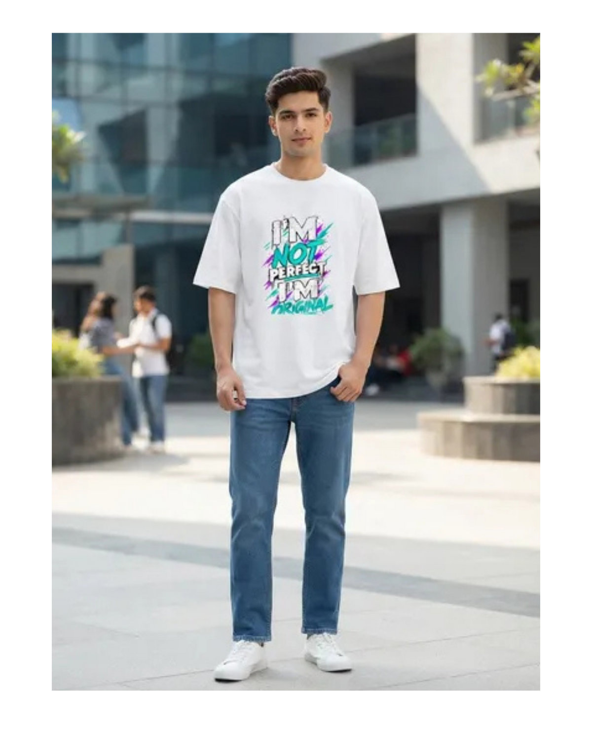 I AM NOT PERFECT-.Unisex Oversized Classic T-Shirt