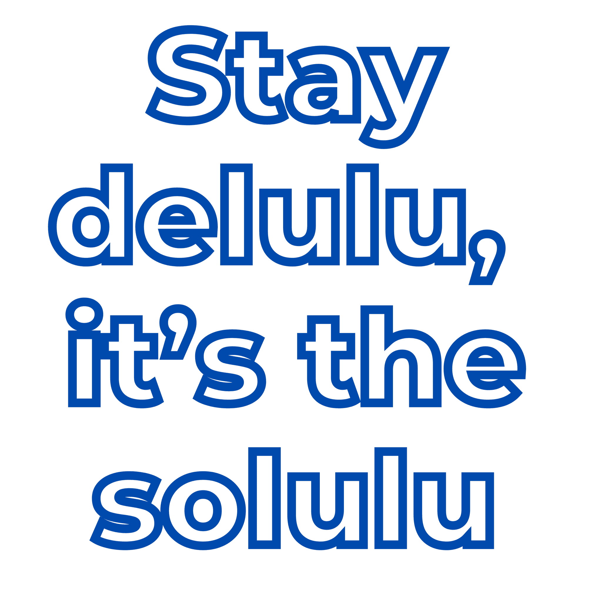 Unisex Oversized Stay Delulu,  Tees