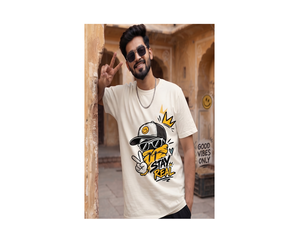 Stay Real Unisex Oversized T-Shirt