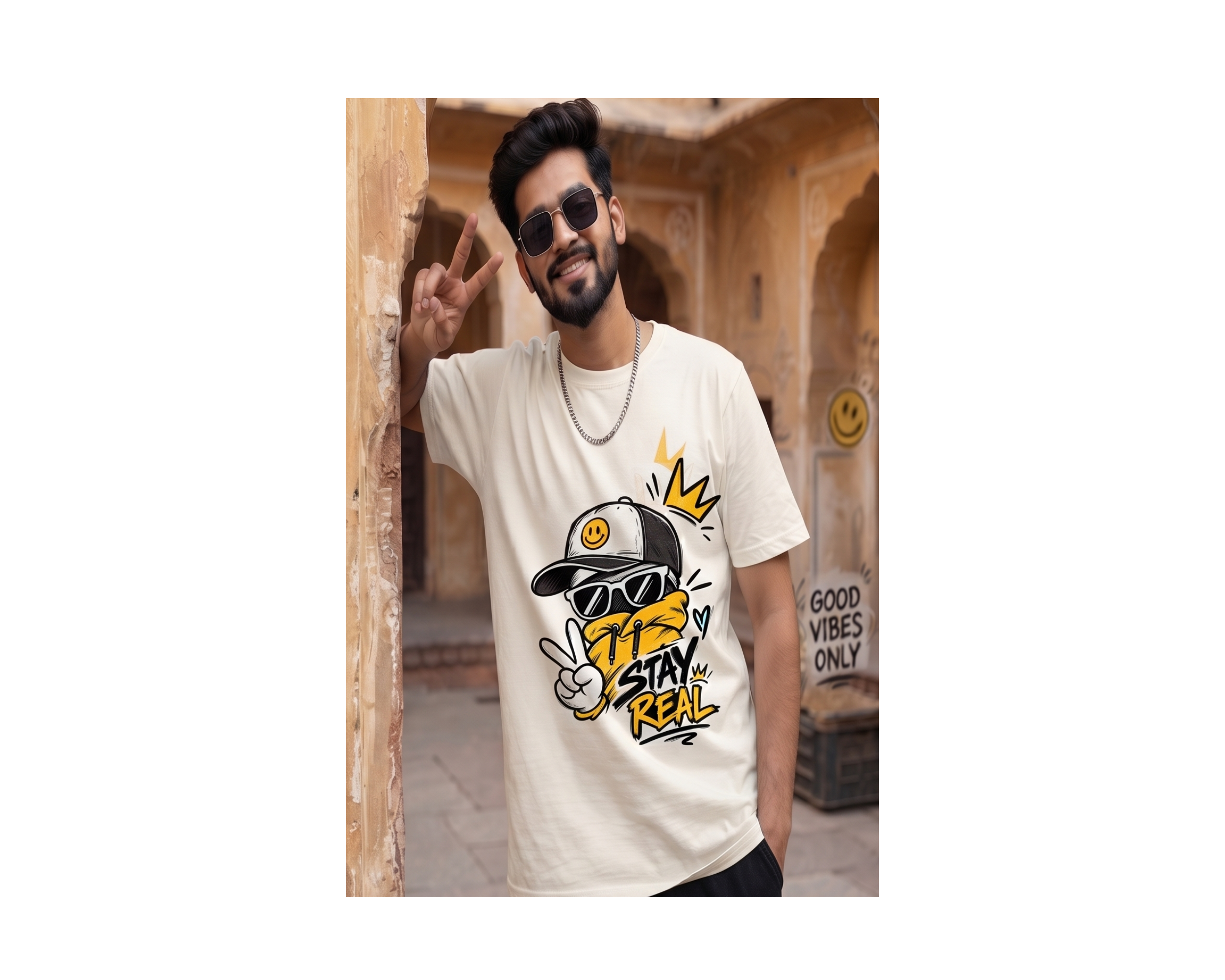 Stay Real Unisex Oversized T-Shirt